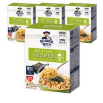 퀘이커 즉석 구운 김 오트밀 200g, 200g x 4개