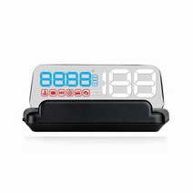 OBD2 Hud 헤드 업 디스플레이 디지털 자동차 속도계 연료 마일리지 게이지 프로젝션 온보드 컴퓨터 전자 액, 02 파란