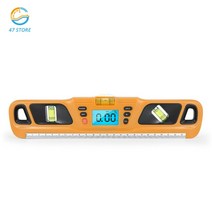 측량 디지털 레벨 경사계 HW-200 전자 LED 디스플레이 각도기 측정 도구 악기, 01 Orange