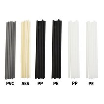 200mm 플라스틱 용접봉 ABS/PP/PVC/PE 용접 스틱 10 개 용접기 총 범퍼 수리 용품 200x5x2.5mm, 중국, PE 블랙
