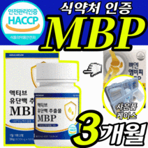 뼈 엔 엠비피 mbp nbp 식약처 인증 식약청 인정 뼈앤 뼈얜 벼엔 뼈옌 캡슐 뼈 건강 영양제 / 유단백추출물 앰비피 엠비삐 엠피비 단백질 정 사은품증정 남성 여성, 유단백추출물 MBP 60정X3 3개월