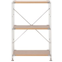 무인양품 MUJI 원목 SUS선반 세트 580mm, 내추럴