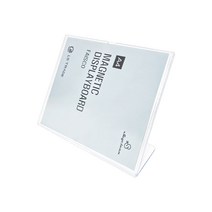 부착용 꽂이판 아크릴 A4 게시판 쇼케이스, CNH017_스탠드 아크릴게시판 A4 가로 L형
