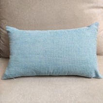 북 컬러 옥수수 벨벳 소파 허리 베개 직사각형 의자 등받이 커버 침대 옆 케이스, 30x50cm, 10