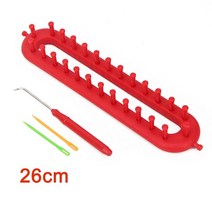 베짜기 베틀 직조 위빙 틀 직조기 손뜨개 위빙 옷감 뜨게 키트 1 set 사각형 라운드 diy 뜨개질 스카프 스웨터 모자 목도리 바느질 니트 수제 공예 꼬기 도구, 해군, [02] 네이비