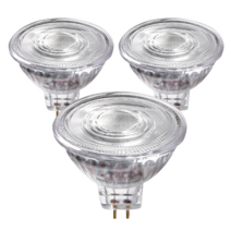 오스람 LED 할로겐 MR16 6W 전구 3P (3개입) 램프, 전구색, 3개