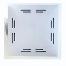 MS-500 맴돌이 욕실 환풍기 210mm x 210mm 시로코형 저소음 저전력 욕실 환풍기, 화이트, 1개