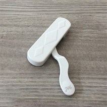 루버창 폴딩도어 손잡이 알루미늄 합금 다이아몬드 메쉬 도어 플랫 핸들 스틸 원피스 포크, 25, 하얀
