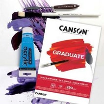 캔손 GRADUATE 유화 아크릴 패드 290g 20매 / 옵션선택, A4