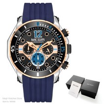 남자명품시계 남성시계 손목시계 메탈 Megirl-남성용 올리브 그린 스포츠 시계 크로노 그래프 쿼츠 손목