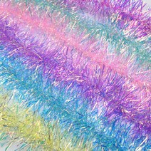 크리스마스 빤짝이 모루 만들기 트리장식 (트윙클) 3사이즈, 트윙클(대) 옐로