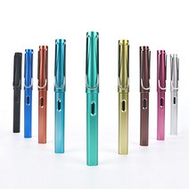 고급 스틸 만년필 잉크 볼펜 알루미늄 손글씨 펜 9종 4586EA, 쿠팡49샵 본상품선택, 쿠팡49샵 3-스틸만년필-블랙, 쿠팡49샵 본상품선택