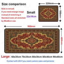 드로잉패드 액정타블렛아름 다운 페르시아어 카펫 디자인 키보드 매트 큰 작은 XL S 확장 Mousepad HD 인쇄, 01 BSDT-001_08 900x400x2mm