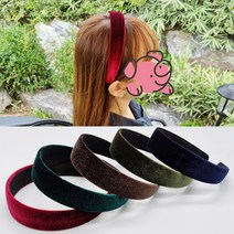 벨벳 공단 데일리 안 아픈 가을 겨울 머리띠 헤어밴드