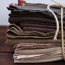 패브릭샵 8수린넨 대폭 바이오워싱 플랜퓨어린넨 무지 브라운계열 5컬러, 다크베이지