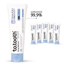 투투스 키즈 치약 / 어린이용 무불소 충치예방치약, 5개입