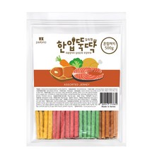 펫토리아 한입뚝딱 국내산 대용량 져키 덴탈 껌 강아지간식 500g, 1개, 한입뚝딱 실속형 혼합져키 500g