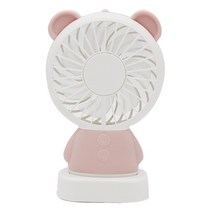 아바드 레드블랙 블랙스톰 K3 휴대용 LED 선풍기, 핑크