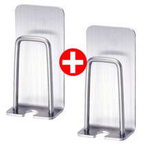 ARUA 스텐레스 컵 칫솔 걸이 2개입 양치컵 걸이