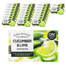 온더바디 슈퍼보타닉 오이라임비누 80g, 24개