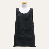 양면 앞치마 식당 주방 예쁜 단추 원피스 생활방수 미용실 검정색 3컬러, 검정, FREE, 1개