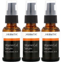 YEOUTH 비타민 C & E 세럼, 3개, 30ml