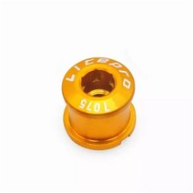 호환 Liteproelite MTB 산악 자전거 크랭크셋. 싱글 더블 체인링. 너트 나사. 6.5mm. 달팽이 볼트. 1 개, 03 6.5mm gold, 1개