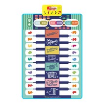 디지털 전자 피아노 뮤지컬 매트 듀엣 키보드 플레이 매트 20 키 플로어 8 악기 사운드 5 paly 모드 댄스 패드 교육용 완구, c 118x78cm