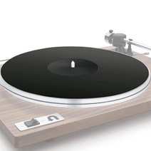 Mobile Pro Shop 아크릴 턴테이블 매트 - 비닐 LP 레코드 플레이어용 아크릴 슬립 매트 - 사운드 품질 향상 및 타이트한 베이스 제공 - 정전기 방지 플래터 매트 (블, Black