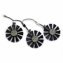InRobert 87mm T129215SU 그래픽 카드 쿨링 팬 ASUS Strix GTX980Ti/R9390/RX480/RX580 비디오 쿨러 팬3개 USA 미국, Fan-3pcs