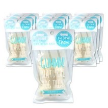 GUMMM 강아지 가죽껌 2p, 우유, 10개입