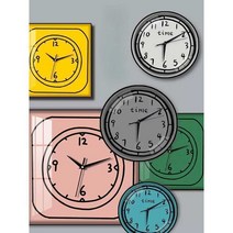 장식 그림 벽시계, 26.30x30cm