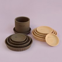 로자리안 프릴 토분받침 물받침 화분받침대 화분정리 토분 받침대 마이플랜트, 에보니