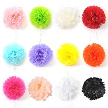 (파티꽃볼20cm) 페이퍼벌룬 페이퍼휠 생일 장식 데코, 푸치샤