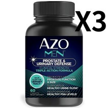 아조 AZO 덩굴월귤 크랜베리 베타 시토스테롤 라이코펜추출물 60캡슐 X 3병, 1개, 기본