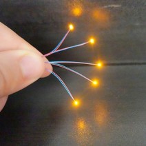 사전 유선 0402 Smd Led 모델 30cm 연결 와이어 취미 키트 건담 조명 배터리 박스 1 개 포함 5 279431, 0402Yellow
