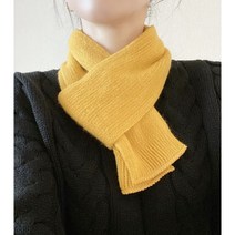 끌림샵 [1+1] 보들보들 소프트 니트 미니 쁘띠 머플러 (10color)