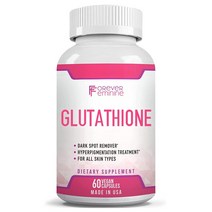 영원한 여성에 의한 Glutathione Whitening 글루타티온 화이트닝 피부를 밝게 화이트닝 알약 다크 스팟 색소침착 검버섯 감소 하이퍼피그먼트화 강력한 항산화제 60정, 60 정