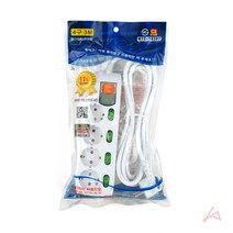 VEDANA_ 국내산 KS 고용량 4구 멀티 탭 콘센트 3m 선 16A 250V 난열 내연 성 수지 7591763p, 기본, 기본