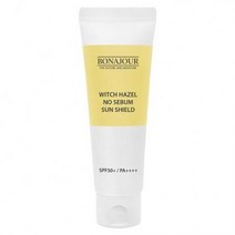 보나쥬르 위치하젤 노세범 썬쉴드 선크림 SPF50+ PA++++ 40ml × 1개, one option