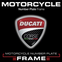 2020 두카티 바이크 번호판가드 MFMC02-2020 DUCATI 3LINE DESIGN MOTORCYCLE Number Plate Frame, D17