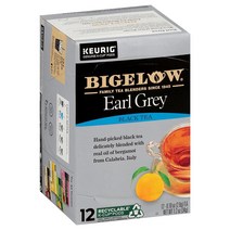 Bigelow 얼 그레이 홍차 Keurig K-Cup 포드 12개입 박스 6개 팩 카페인 함유 72, 12개(6개들이 팩)