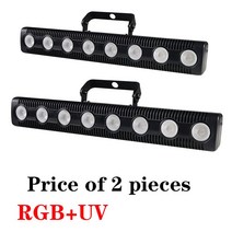 디제잉장비 새로운 금형 8X12W 원격 LED 파 라이트 DJ 디스코 조명 RGBW 워시 램프 무대 장비 휴일 웨딩, 04 RGB UV_04 영국 플러그