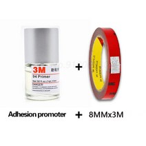 테이프 1 pcs 3M 94 접착 프라이머 촉진제 10ML 접착력 증가 자동차 포장 적용 도구 용 스타일링, [04] B Sets, [01] 3M