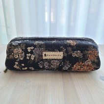 [DIY키트 패키지](할인) 와이어 휠 지퍼 필통 만들기 원통필통 릴리안블랙, 블랙릴리안-메인상품