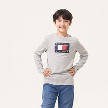 타미힐피거 글로벌 스트라이프 플래그 티셔츠 (T42C6KKO330BT1P01)