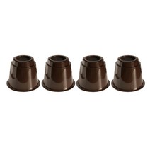 SJSHOP 4 PCS 가구 라이저 침대 라이저 소파 쿠션 증가 패드 내구성 플라스틱 및 미끄럼 방지 EVA 패드 가전 가구 다리, 커피 라이저 5인치