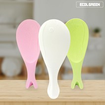 친환경 밥주걱 위생 고래주걱 세우는주걱 파스텔 핑크, 1개