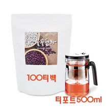 율무팥차100티백+티포트 증정 율무차 팥물 율무차가루 팥즙 팥가루 식이섬유음료