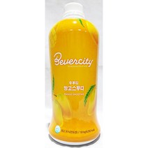 1.8KG 대용량 망고스무디 베이스 퓨레 과즙 만들기 과일청 업소용 큰 납품용 벌크